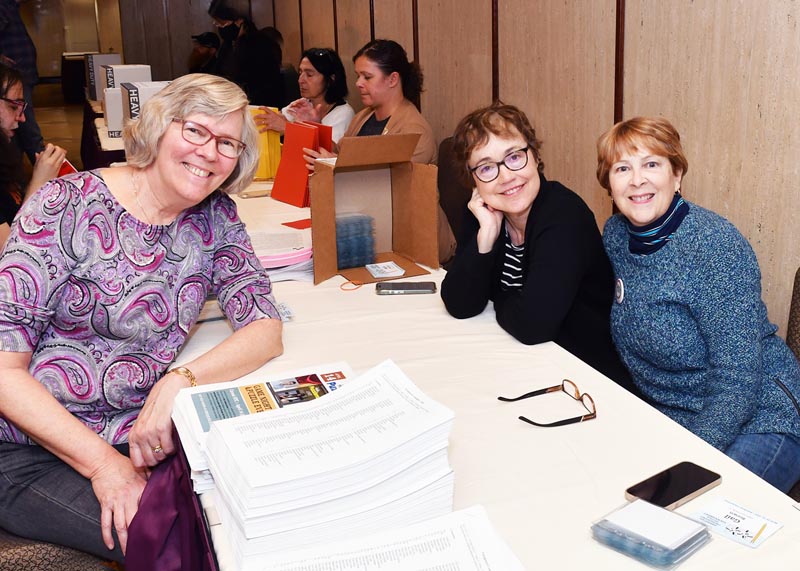 Constructors Barb Lin, Tracy Bennett, and Tracy Gray